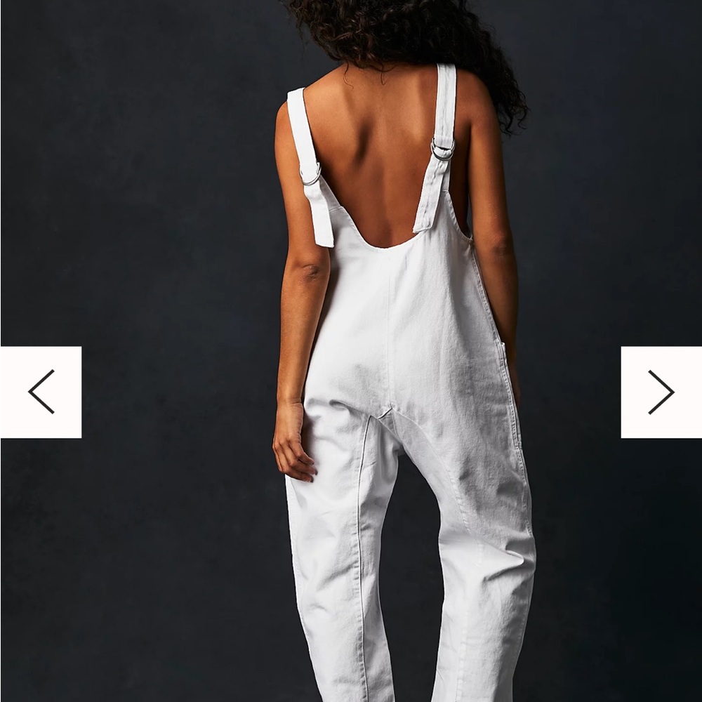 Free People “We The Free High Roller Jumpsuit” White, XS